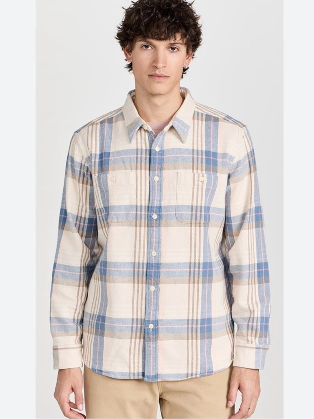 Faherty The Surf Flannel Men’s 100% Organic Cotton Shirt Spring Evening medium